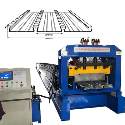 سرعت بالا Dovetail شکل کف فولاد Decking رول شکل گیری ماشین