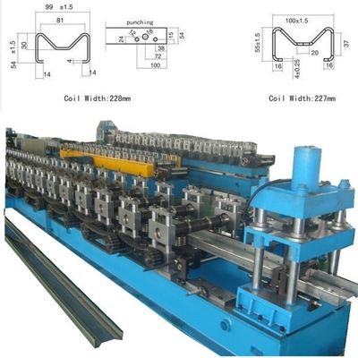 طیف کامل از ساختاری Purlins رول ماشین شکل گیری با تغییر ارتفاع اتوماتیک موتور و عرض