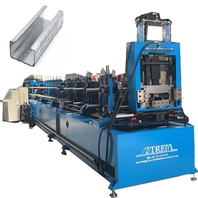 سیستم عامل هوشمند و تنظیم بدون درز اندازه اتوماتیک CZ Purlin Roll Forming Machine